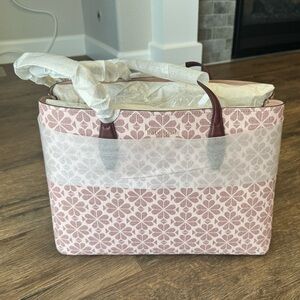 NWT Kate Spade Large Mauve Tote w/Dustbag